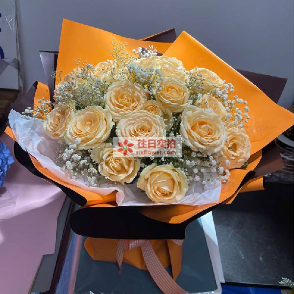 送昆明市盘龙区沣源路中梁首府华章小区的鲜花实拍图