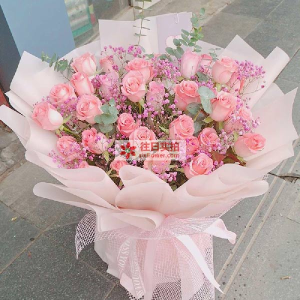 送忻州原平市吉祥花园E3栋的鲜花实拍图