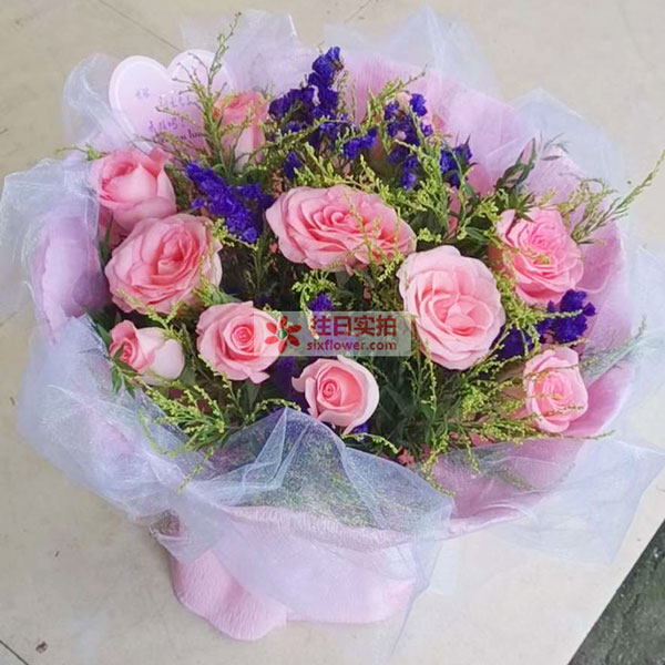 送枣阳商业大厦华夏宾馆的鲜花实拍图