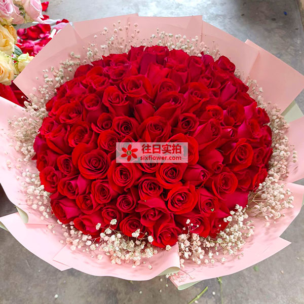 送苏州市工业园区苏绣路天翔花园北门的鲜花实拍图