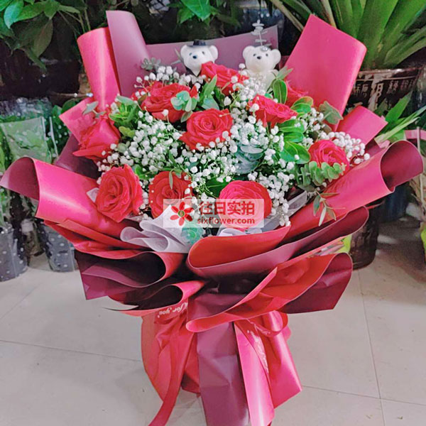 送桃江县经开区标准化厂房的鲜花实拍图