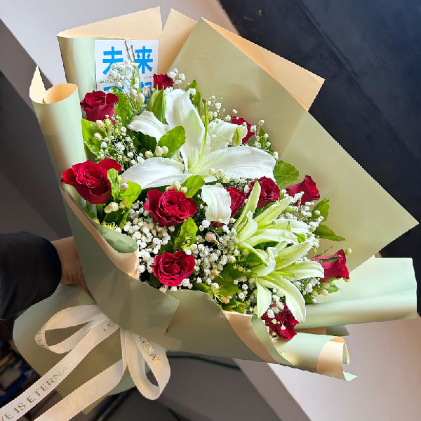 送泸县兆雅泸县四中的鲜花实拍图