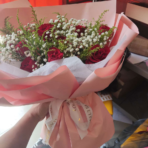 送重庆渝北金开区大道90号棕榈泉国际中心A座的鲜花实拍图