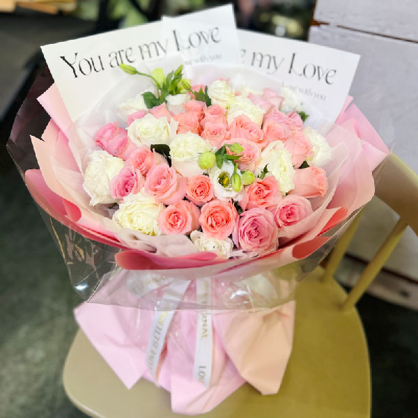 送河南省洛阳市洛龙区富阳花园2号楼1单元的鲜花实拍图