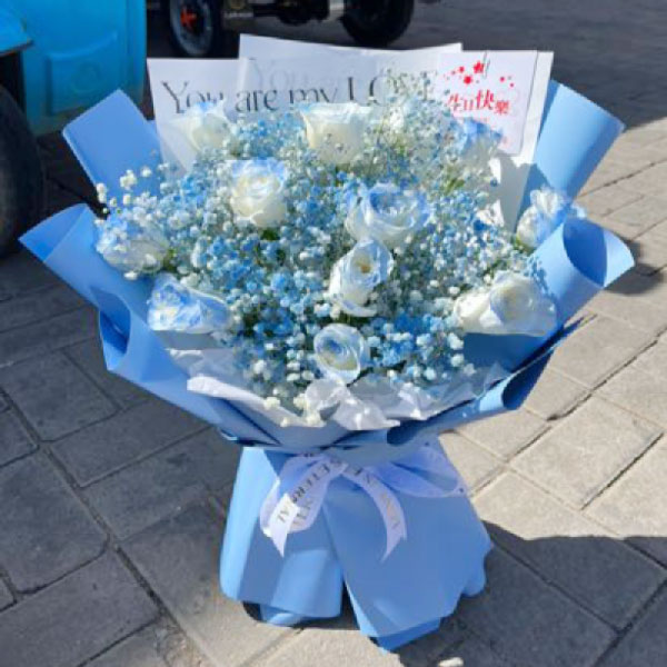 送内蒙古乌兰察布市集宁区虎山街道工农大街59号集宁师范学院泉山校区的鲜花实拍图