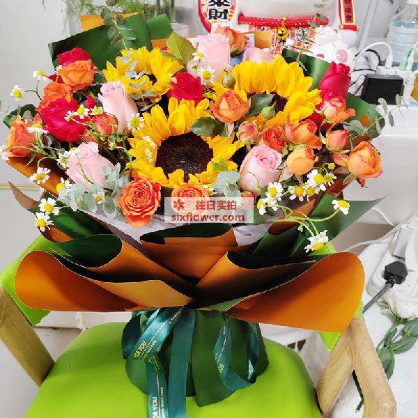 送潍坊寿光市洛城全福元中心的鲜花实拍图