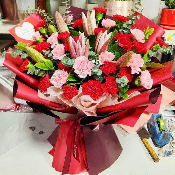 送韶关市武江北路60号海景花园的鲜花实拍图