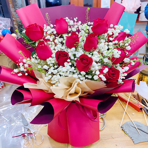 送临清市安瑞家园5号楼的鲜花实拍图