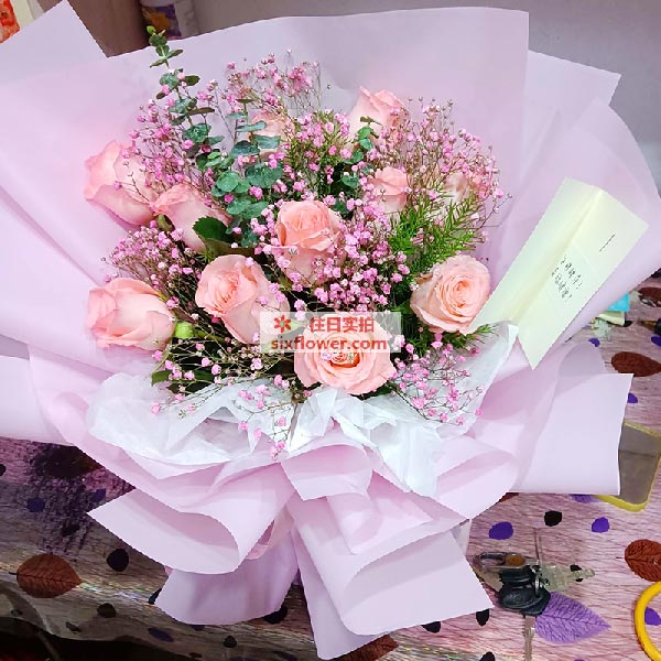 送桑植县东城华府的鲜花实拍图