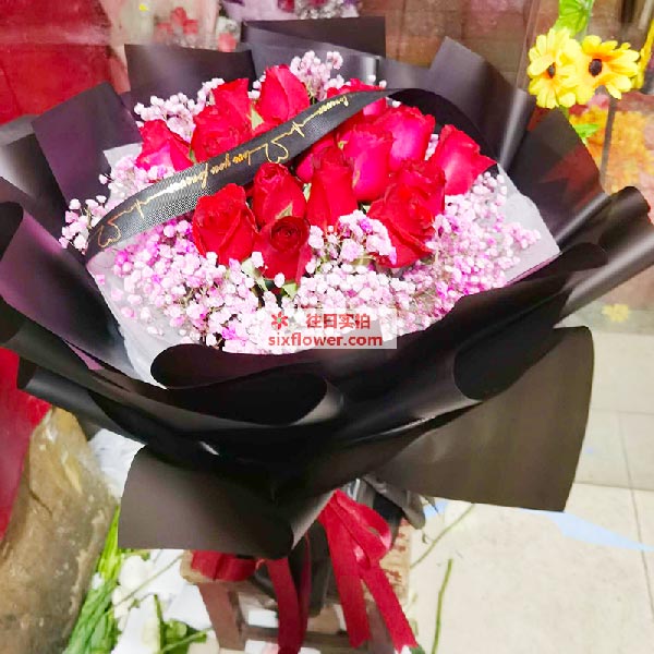 送和县濮集新圩小学的鲜花实拍图