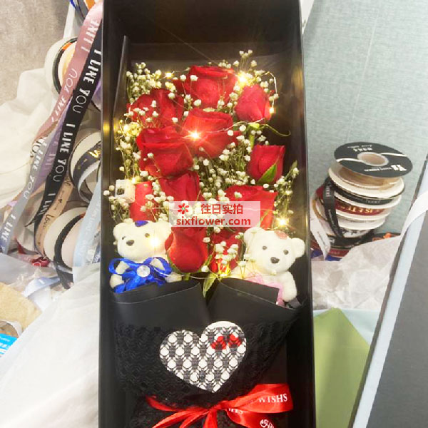 送张家口桥西区华新园三期的鲜花实拍图