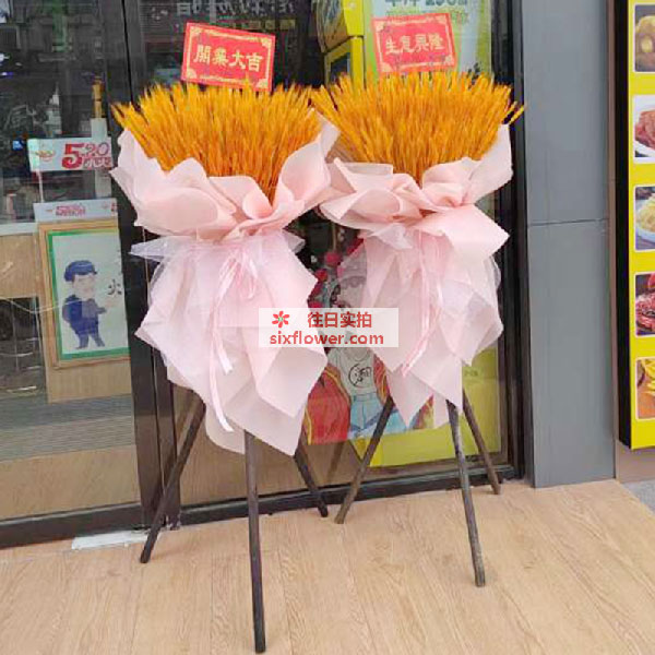 送常德高山街商夏B座靠人民路路口的鲜花实拍图