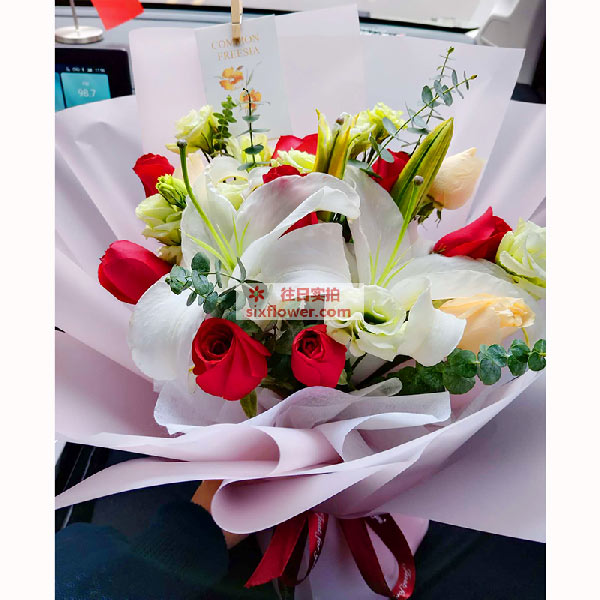 送延安市宝塔区东关小学的鲜花实拍图