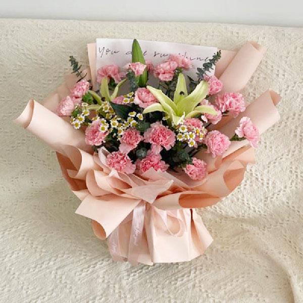 送吉林省白城市解放军医院的鲜花实拍图