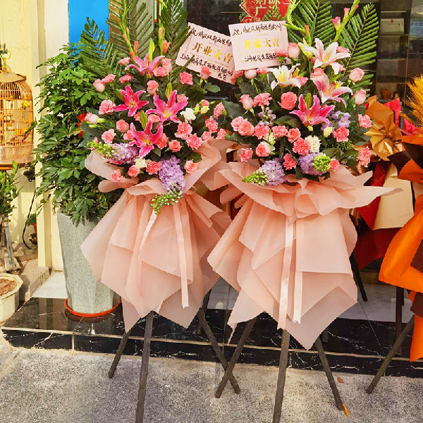 送靖江市人民中路的鲜花实拍图