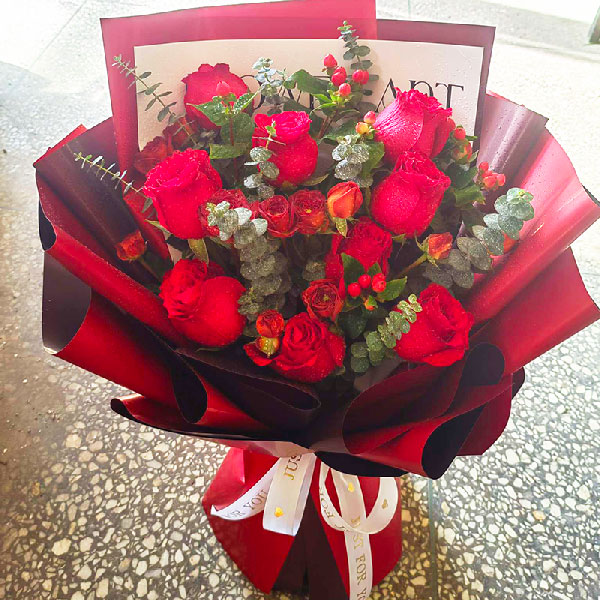 送浚县第一中学的鲜花实拍图