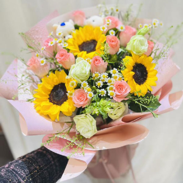 送连云港市连云区云台路的鲜花实拍图