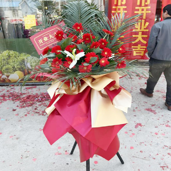 送虞城县利民镇人民政府南府前路的鲜花实拍图