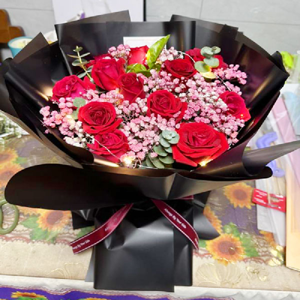 送浙江省绍兴市柯桥区滨海工业区的鲜花实拍图