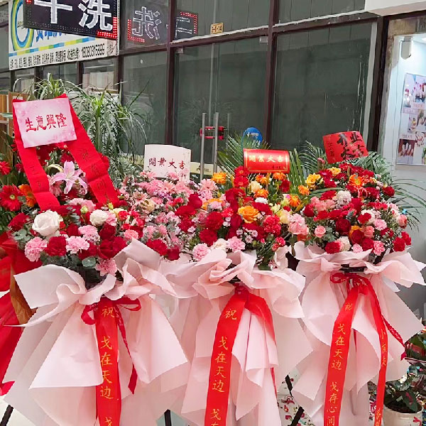 送四川省阆中市七里街道城市领地商业街的鲜花实拍图