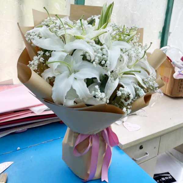 送东营市东营区西三路银座二店的鲜花实拍图