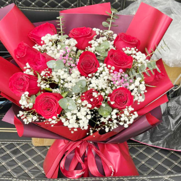 送洛阳市洛龙区滨河南路81号洛龙区大学城的鲜花实拍图