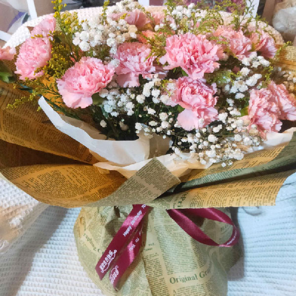 送运城盐湖区陶朱公街凤凰湖畔小区的鲜花实拍图