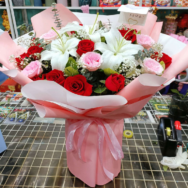 送辽宁省沈阳市辽中区政府路东残联楼雅士阁的鲜花实拍图