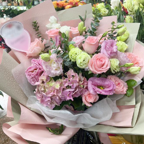 送绥宁二中的鲜花实拍图