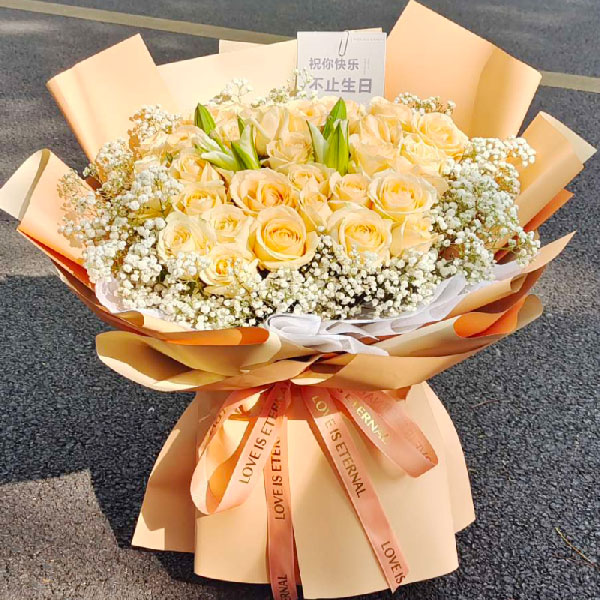 送秭归县茅坪镇银杏坨村的鲜花实拍图