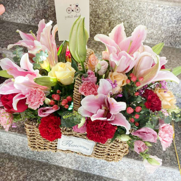 送营口老边金牛山大街鑫宏源物流的鲜花实拍图