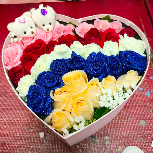 送永州冷水滩梅湾街道翠竹路295号的鲜花实拍图