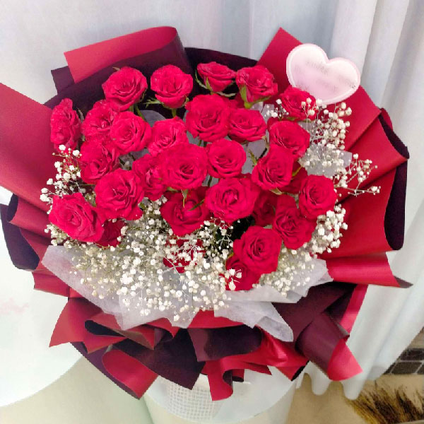 送江苏连云港市赣榆区黄海路清河丽景西区的鲜花实拍图