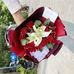 送达州市大竹县东方家园龙城的鲜花实拍图