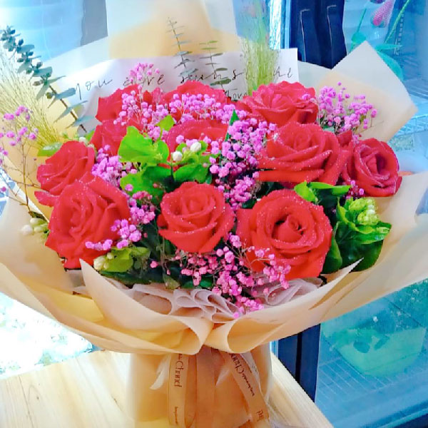 送益阳赫山区泥江口购物中心铁妹商务宾馆的鲜花实拍图