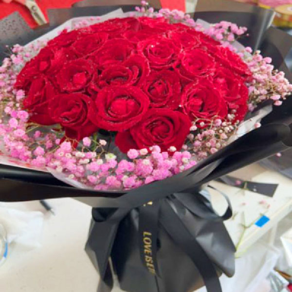 送镇江市中心血站的鲜花实拍图