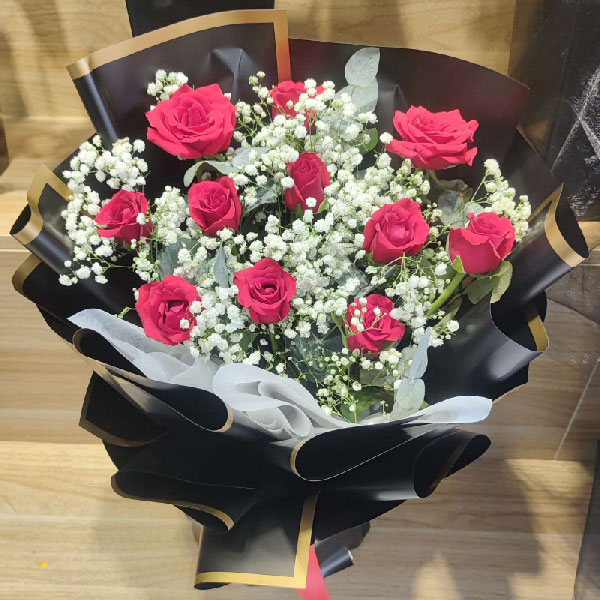 送铁岭银州区工人街繁荣小区的鲜花实拍图