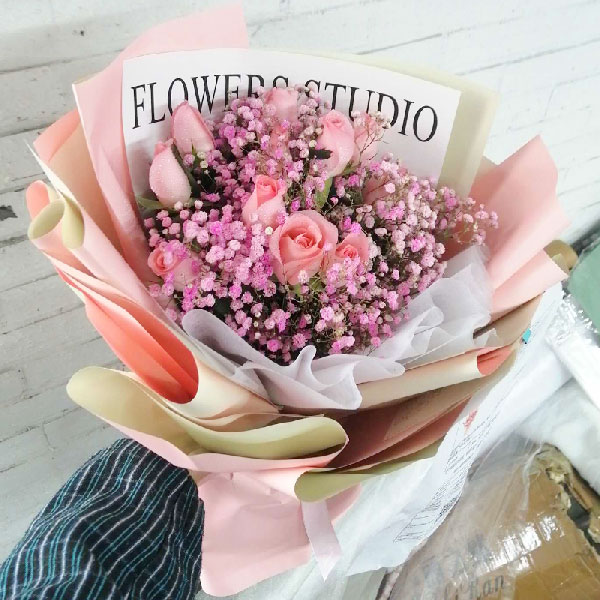 送上海市浦东新区崮山北路99号浦发壹滨江的鲜花实拍图