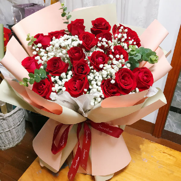 送惠州市惠城区实验中学对面名流印象二期的鲜花实拍图