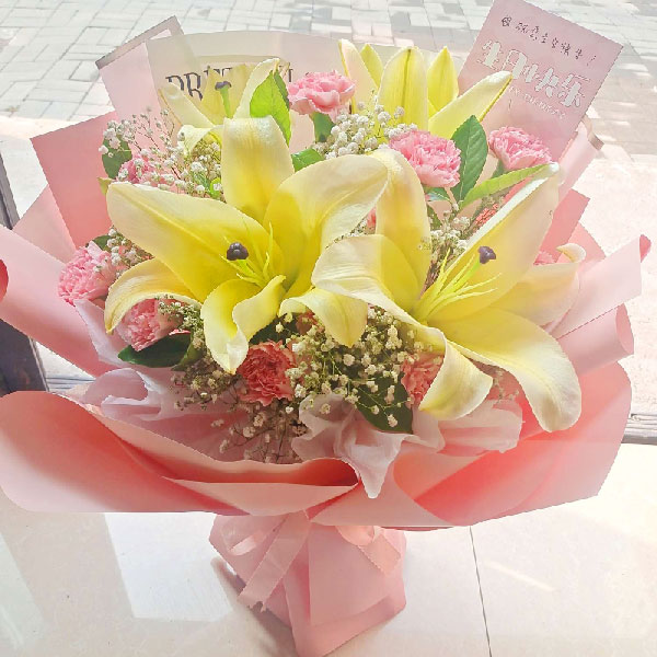 送天津市武清区杨村镇泉州北路商业公寓3号的鲜花实拍图