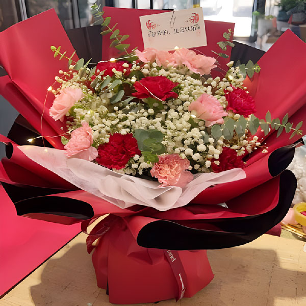 送福建省莆田涵江区涵北路泓阳鞋业有限公司的鲜花实拍图