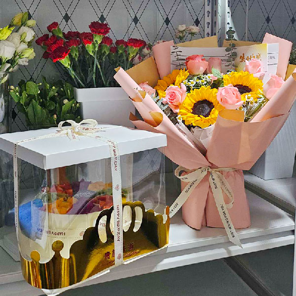 送白银市白银区纺织路街道诚信大道2号白银矿冶职业学院白银校区的鲜花实拍图