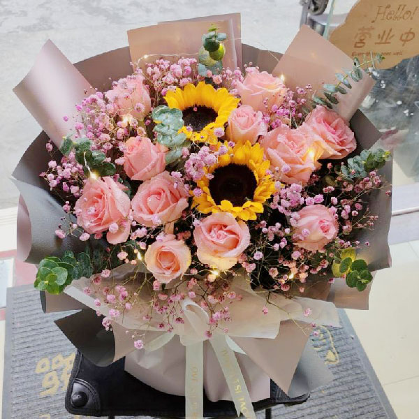 送广州白云区广园中路384号的鲜花实拍图