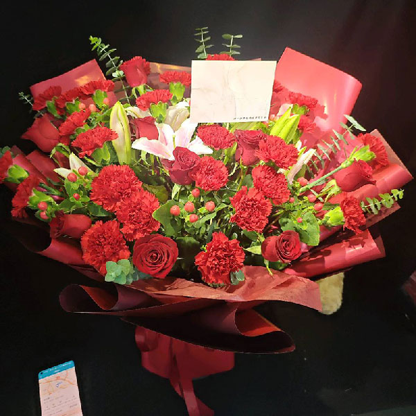 送丹阳市白龙寺公园的鲜花实拍图