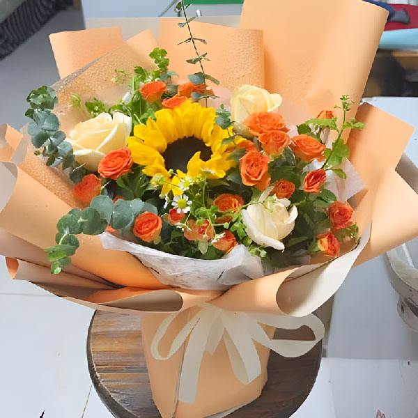 送鄂尔多斯东胜区天骄北路巨力大酒店的鲜花实拍图