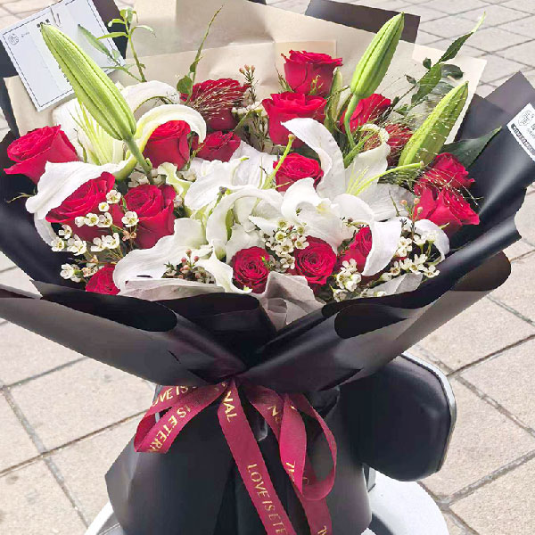 送同心县奇虎商城的鲜花实拍图