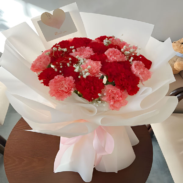 送保定竟秀区南奇乡贾庄村龙源小镇的鲜花实拍图