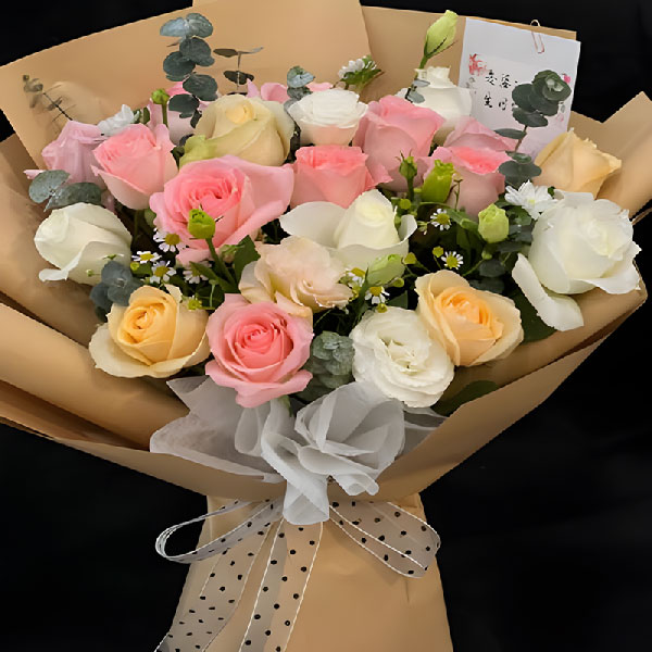 送莱西市泰山路奥特花苑A3号的鲜花实拍图