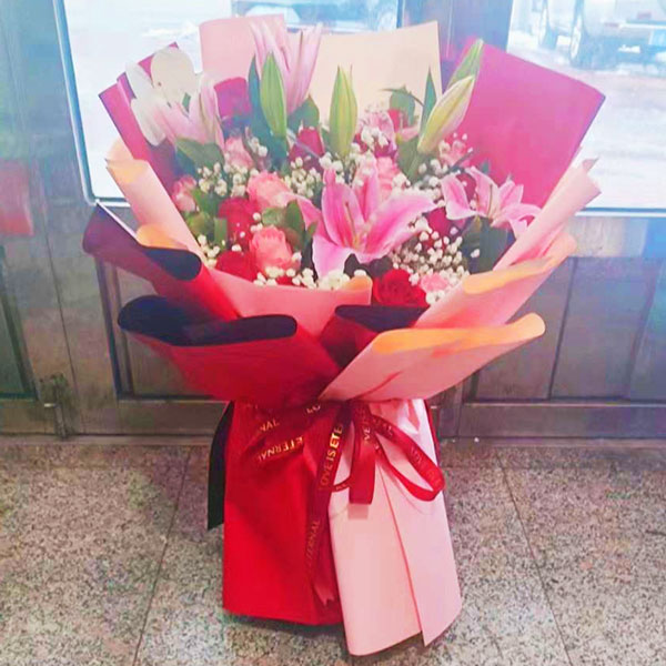 送大连市庄河市向阳路二段水仙新城的鲜花实拍图