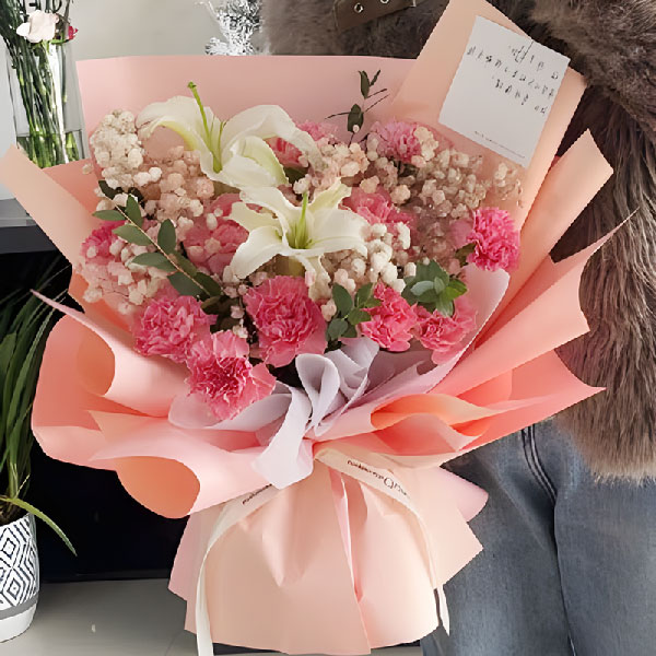 送孟州市大定街道东韩村的鲜花实拍图